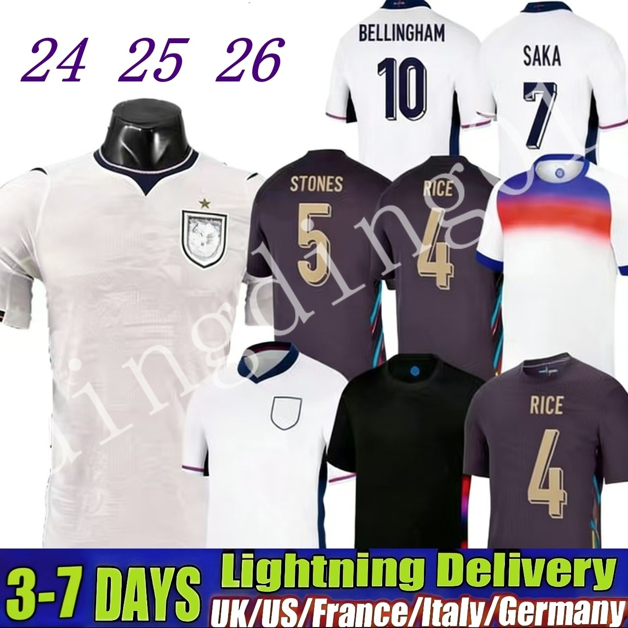 2026 england football shirt final Bellingham PALMER MAINOO 26 27 kane rice saka Soccer Jerseys KELLY Russo camisa de futebol WOMEN Men Kids kit uniform MEAD TOONE