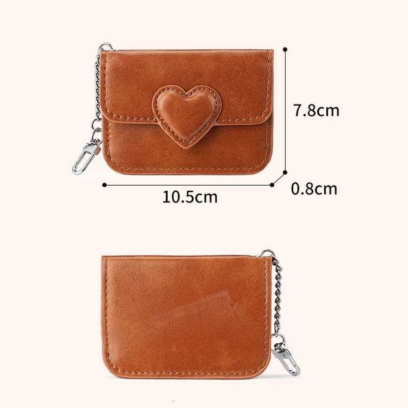 Peather Card Holder Purse Wen Cute Shaped Small Wallet Mti-card Anti-magnetic Card Holder Travel C Coin Bag Y251213