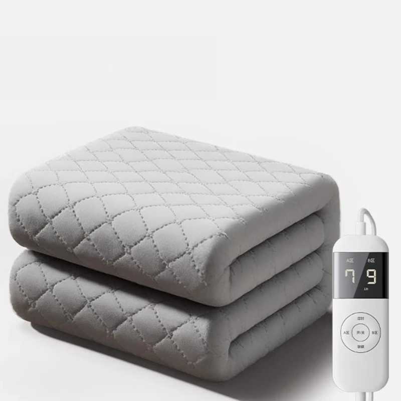 Electric Heated Blanket Soft Plush Fast Heating Dual Zone Remote Auto Shutoff Queen King Size Machine Washable Manta Para Cama Y251212