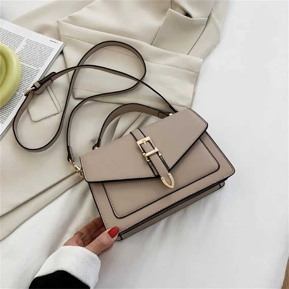 Women PU Leather Messenger Shoulder Bag Ladies Solid Color Simple Crossbody Bag Fashion Handbag Leisure Portable Sling BagT251213