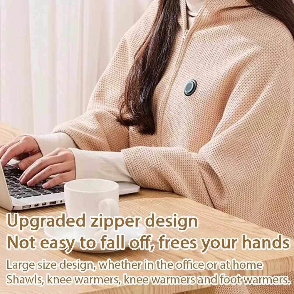 Winter USB Electric Heated Blanket Wearable Heated Shawl Portable Body Warmer Blanket for Home Office Sofa Shawl Y251212
