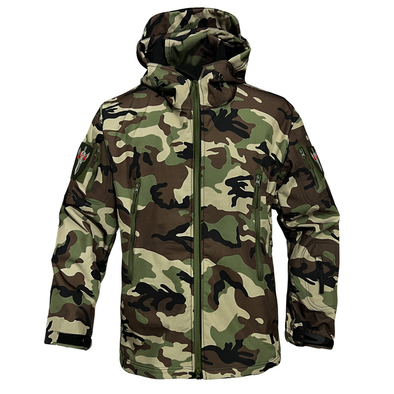 camouflage Men's Clothing designer Jackets Charge jacket men's style waterproof military fan suit windbreaker cold proof suit outerwear over