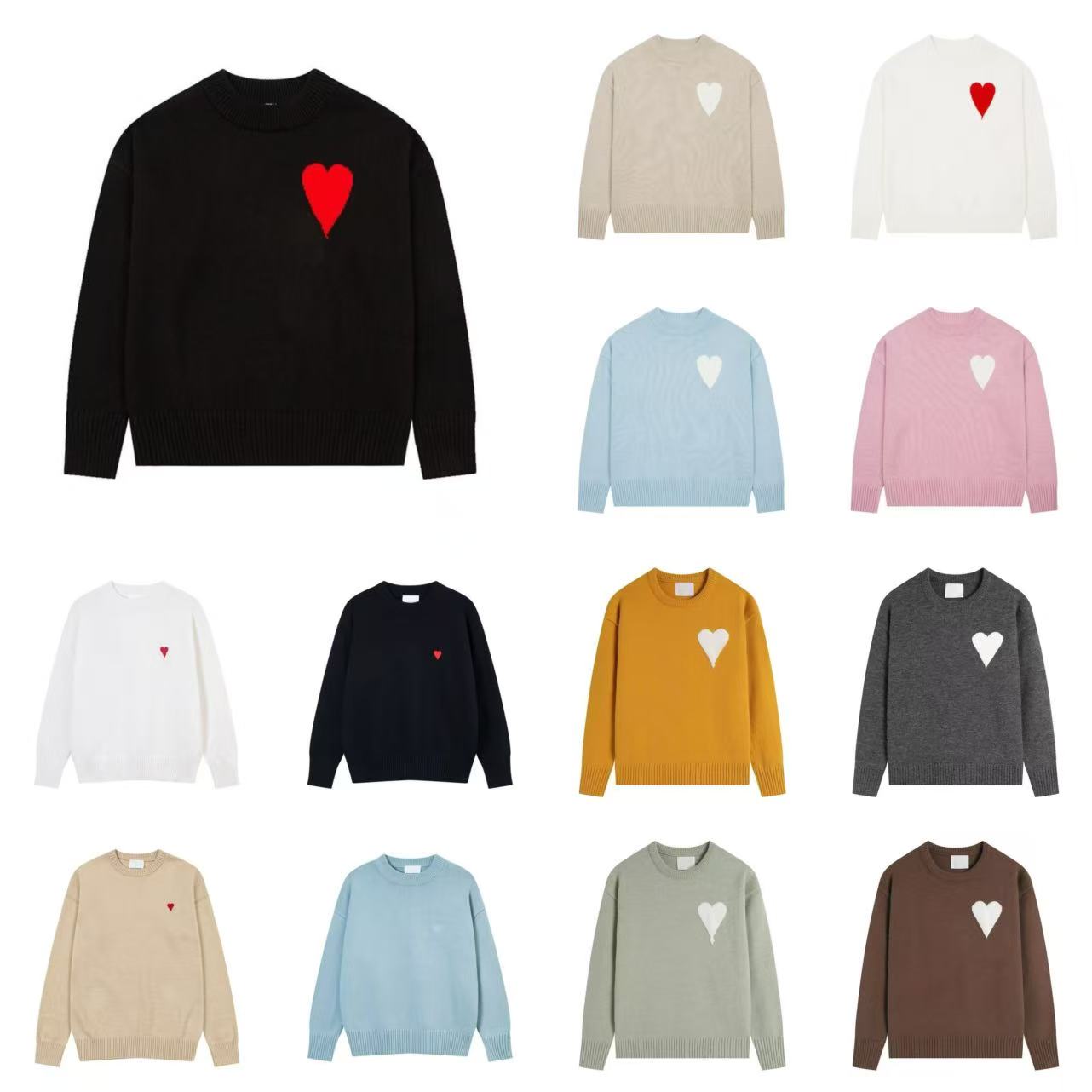 designer sweater men women pullover french fashion cardigan pull shirts winter Women mens sweater high street knit jumper Hoodie knitted sweater men