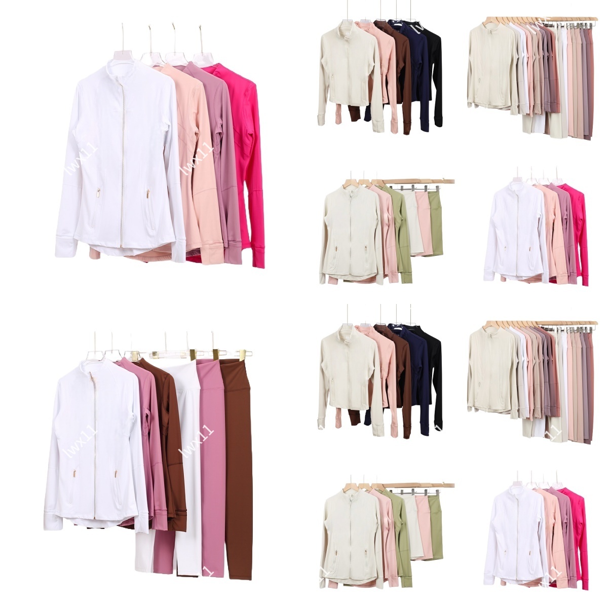 top1 Hot sale Yoga Jacket Women set Define Workout Sport Coat Fitness Sports Quick Dry Activewear Top Solid Zip Up Short jacket High-grade Polyester material