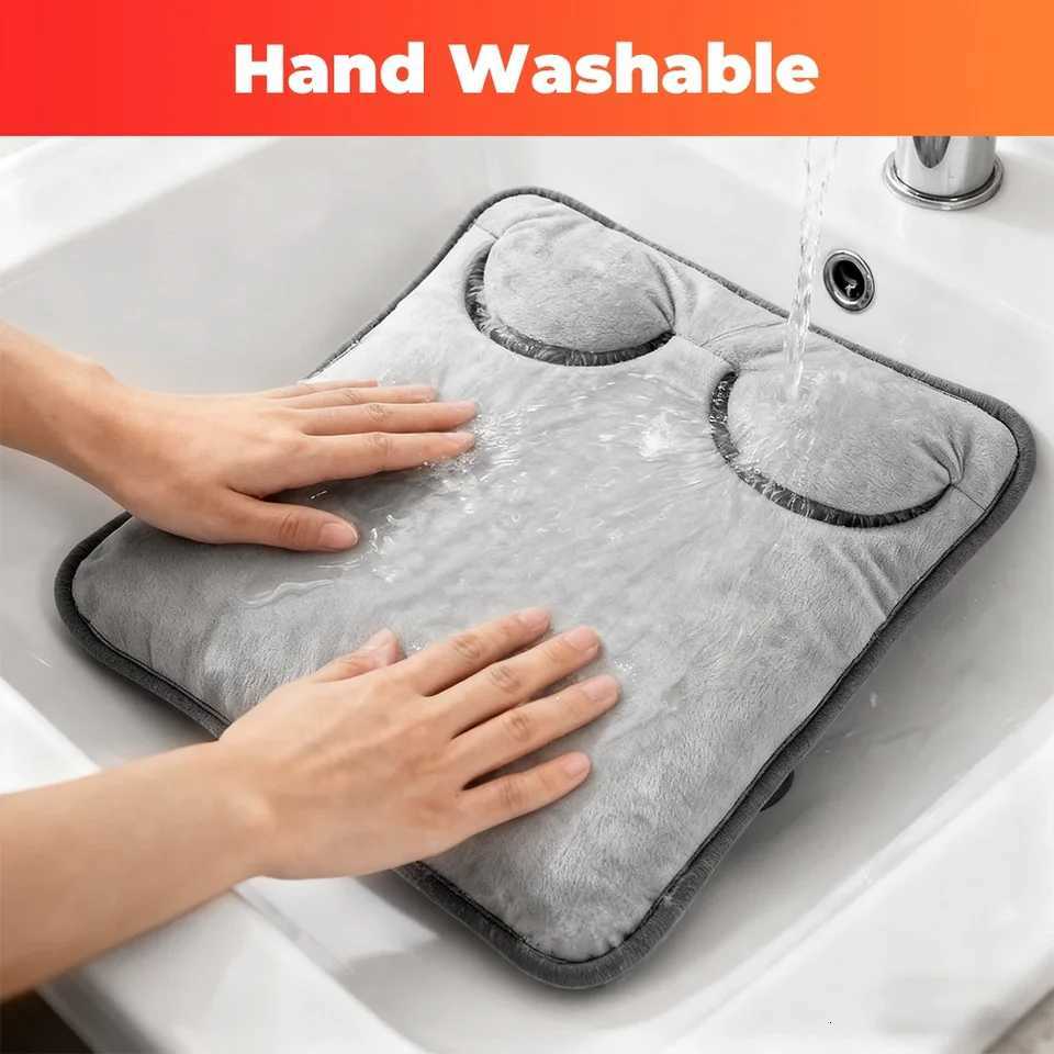 Electric Foot Heating Pad USB Washable Soft Plush Feet Warmer Heater Portable Winter Foot Warming Mat for Home Blood Circulation Y251212