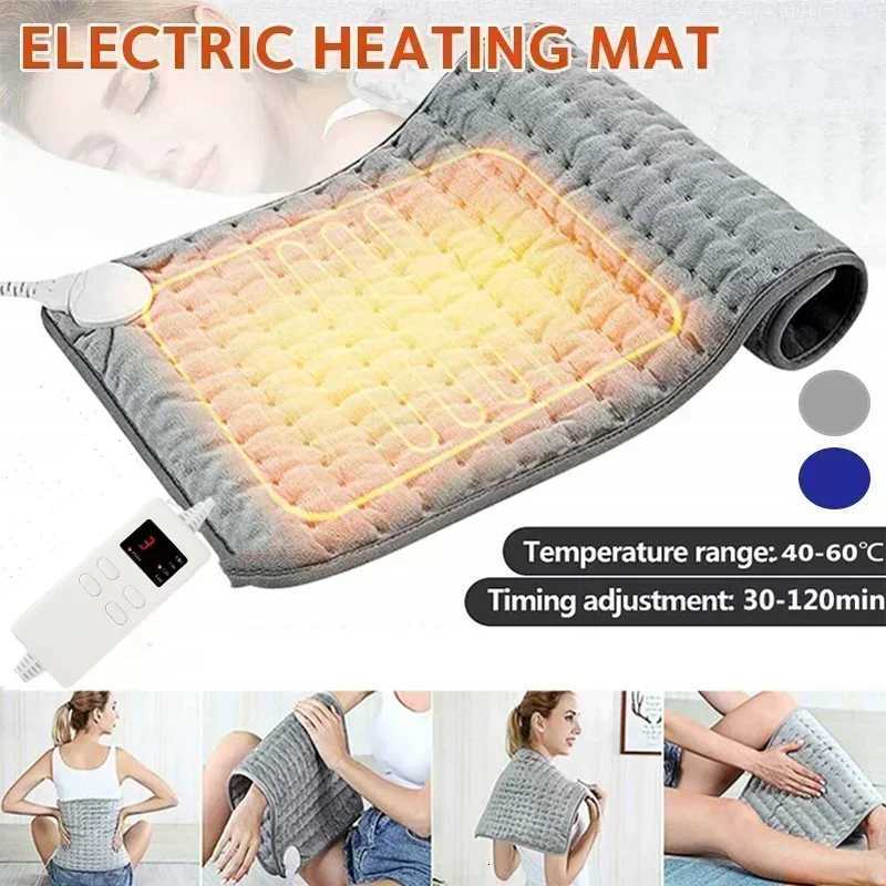 75W Electric Blanket Timing 6-speed Physiotherapy Heated Pad Shawl Cover Leg Warming Winter Warm Heating Pad for Back Pain 220V Y251212