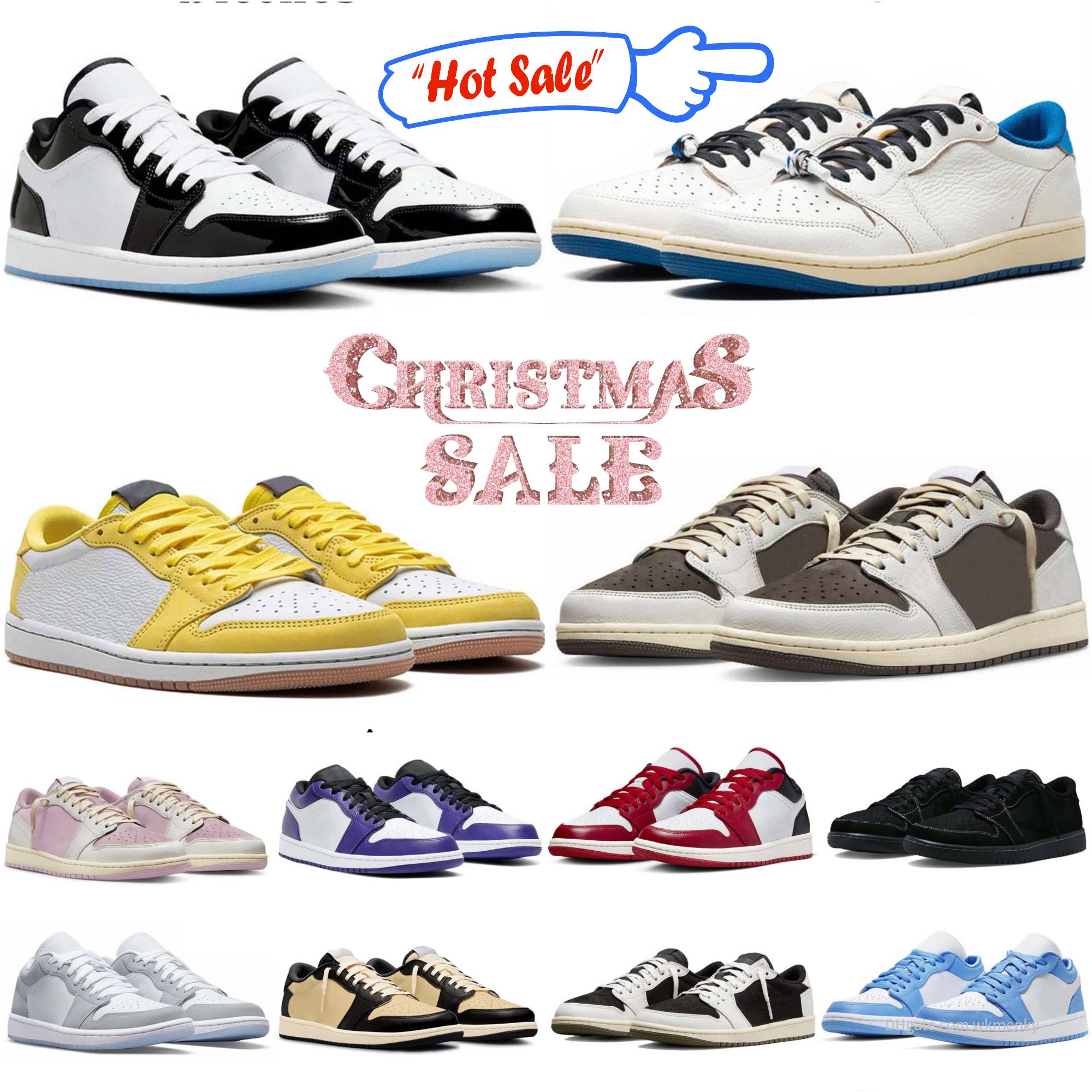 Fragment 1s Men Low Sneakers Basketball Shoes Jack TR Sneaker High Dark Mocha Reverse Canary Medium Olive Black Toe Bred Designer Mens Womens j1 Trainers Outdoor 36-47