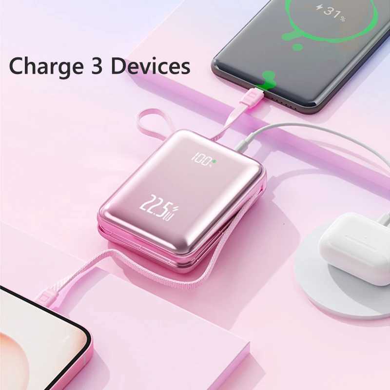Power Bank 20000mAh USB-C Cable 225W Fast Charging External Battery PD20W Powerbank for iPhone 17 16 pro H251213