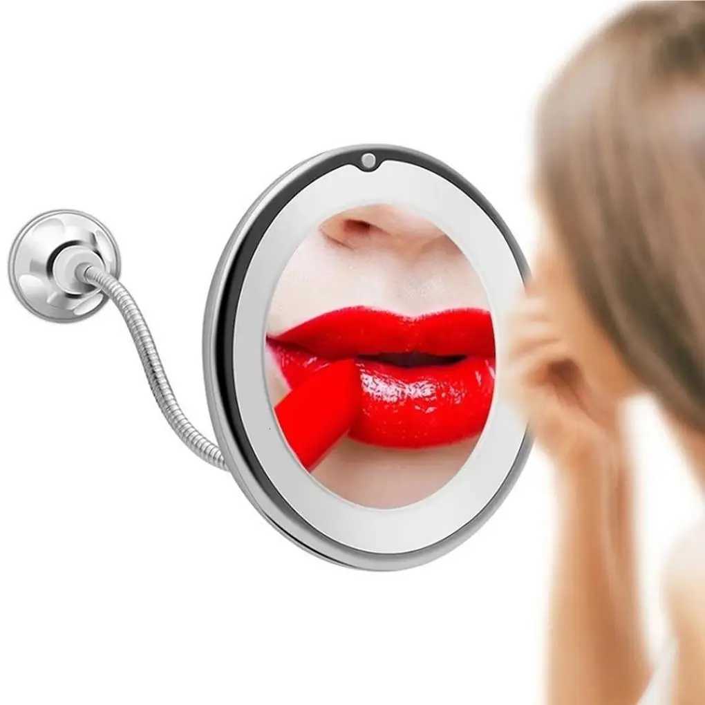 Rotation Makeup Mirror with LED Light Magnifying Tool Wall-Mounted Vanity Mirrors Travel Home Table AccessoriesT251213