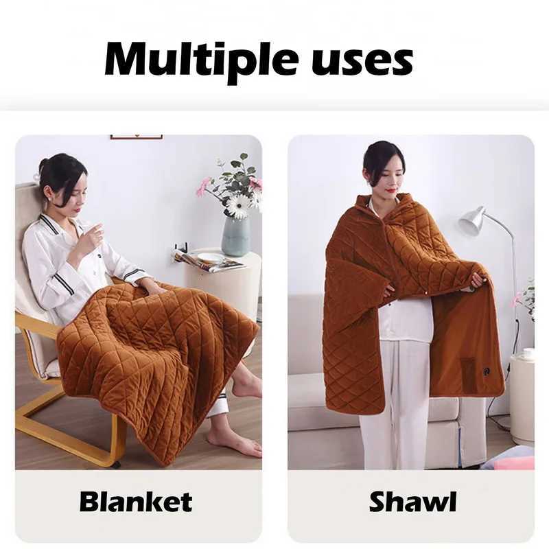 5V USB Large Loose Electric Blanket Powered By Power Bank Winter Bed Warmer Heated Sofa Blanket Body Heater Bed Warmer Mat Y251212