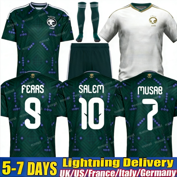 2026 2027 Saudi Arabia socer jersey 26 27 Firas Al-Buraikan Musab Al-Juwayr Saud Abdulhamid Hassan Tambakti football shirts home away fans player version man kids kit