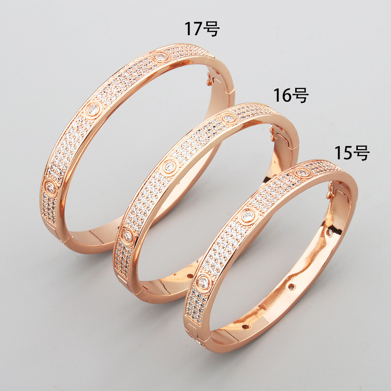 Hot-Selling Round Diamond Star Bracelet for Women, Light Luxury Elegant Round Bracelet, Cross-Border Hot-Selling, Direct from Manufacturer