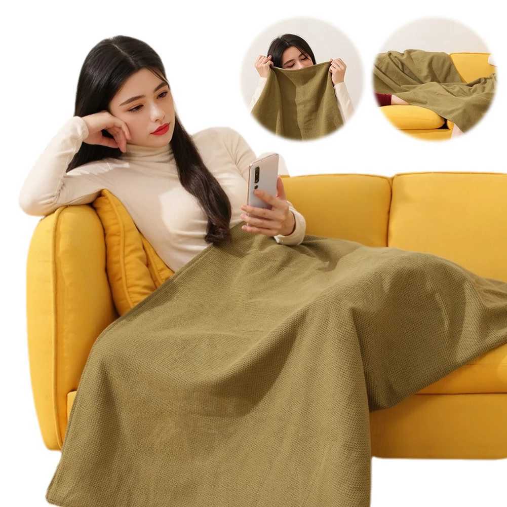Wearable USB Heated Blanket Shawl 3 Heating Levels Heated Shawl Portable Body Warmer Blanket for Home Office Y251212