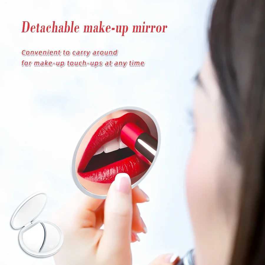 2-in-1 Detachable Frosted LED Mirror 2/5/20x Magnifying Cosmetic Mirror Portable Travel SizeT251213