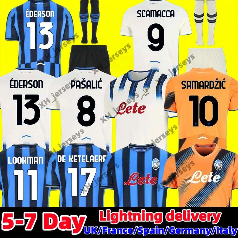 25 26 Atalanta FC Soccer Jerseys MURIEL ILICIC DE ROON DUVAN ATA BC maglia da calcio 2026 men Fans LOOKMAN 2025 KIDS football