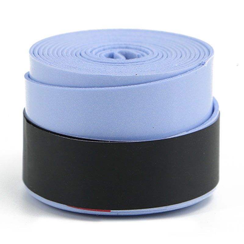 Badminton Racket Elastic Perforated Flat Hand Grip Tennis Racket Fishing Rod Table Tennis Racket PU Leather Dragon Bone Sweat-Absorbing Band