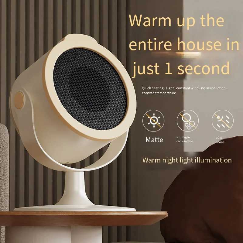 Portable Mini Desktop Heater Warm Air Adjustment Suitable for Use on Home and Office desks as well as a Foot Warmer Y251213