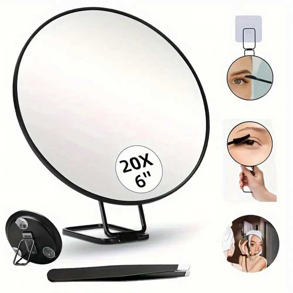Magnifying Mirror 10X/20X/30X Magnification Handheld Makeup Mirror Portable Beauty Tool Cosmetic Mirror for Home TravelT251213