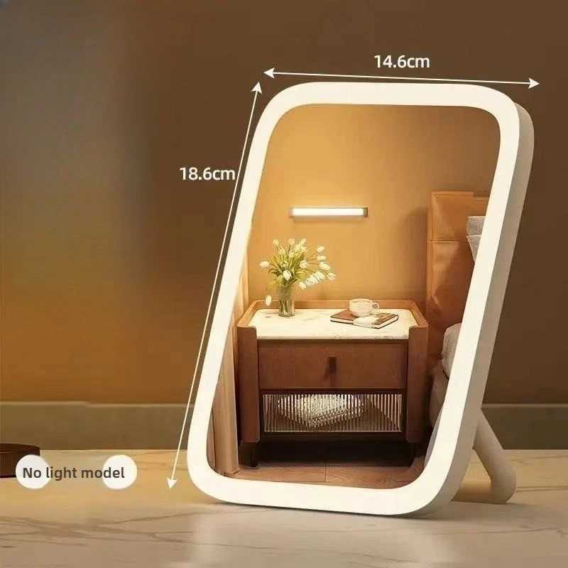 Desktop Vanity Makeup Mirror Women Bedroom Dressing Mirror Student Dormitory Desktop Portable Makeup Mirror Home MakeupT251213