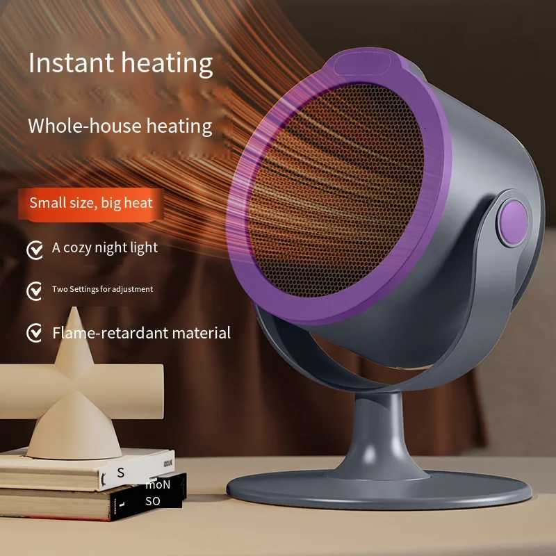 Portable Mini Desktop Heater Warm Air Adjustment Suitable for Use on Home and Office desks as well as a Foot Warmer Y251213