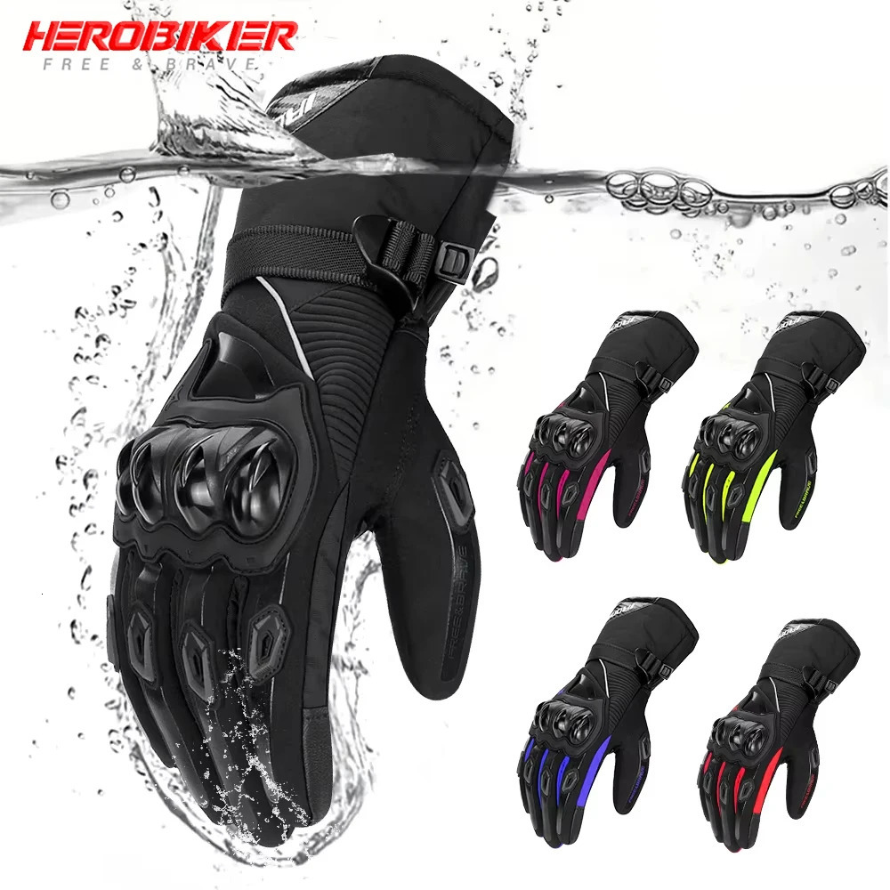 Motorcycle Gloves Waterproof Windproof Full Finger Moto Motorbike Riding Gloves Touch Screen Moto Motocross Gloves Winter 250815