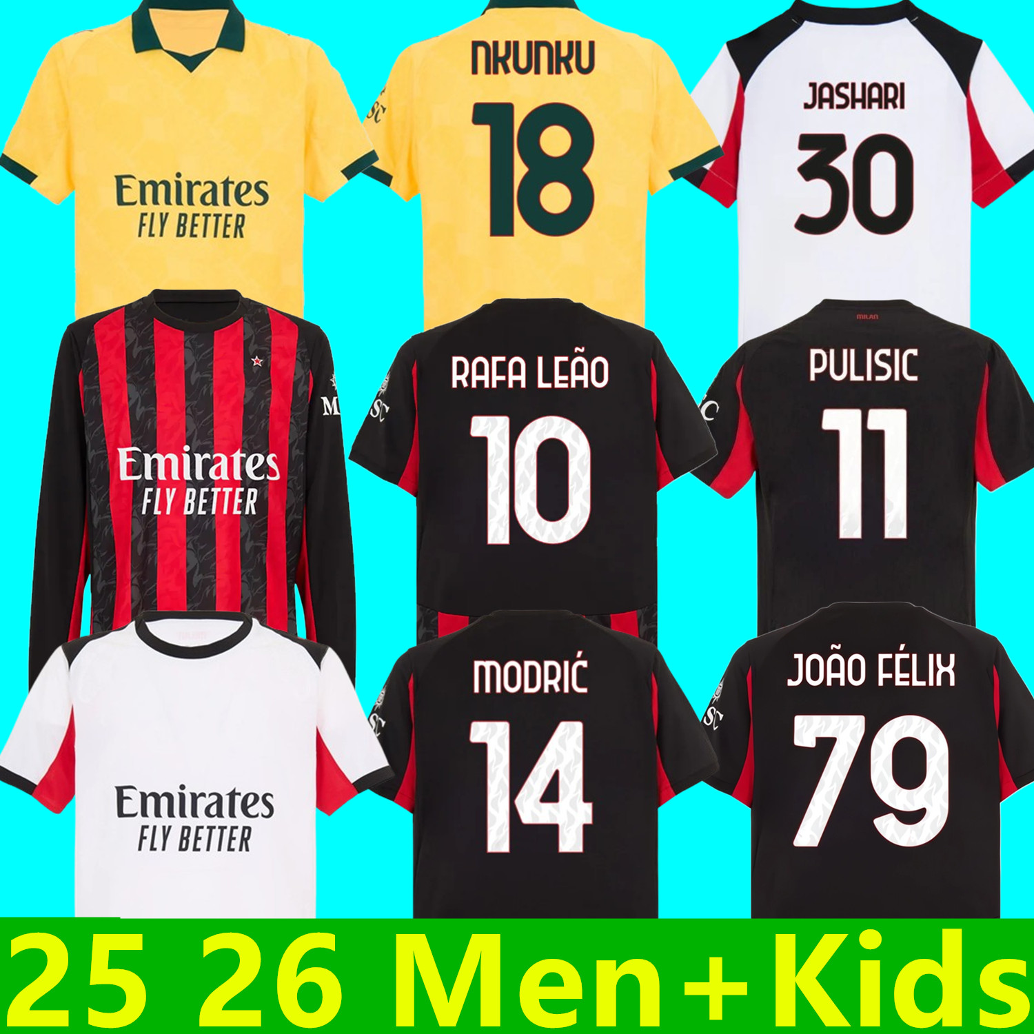 25 26 IBRAHIMOVIC GIROUD MODRIC Soccer Jerseys 2025 2026 PULISIC THEO NKUNKU REIJNDERS Shirt JASHARI RAFA LEAO S.CASTILLEJO REIJNDERS LOFTUS-CHEEK Football uniform