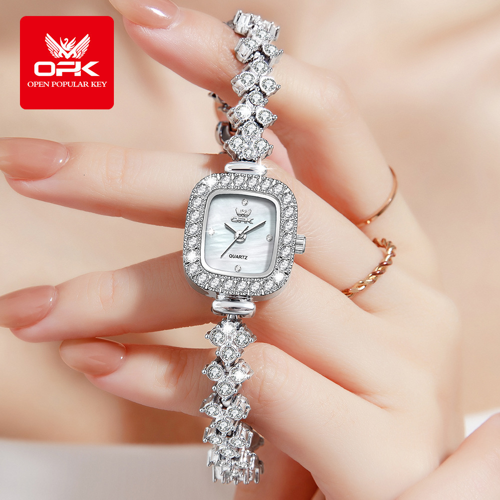 OPK Designer Women's Watches Are Fashionable, Simple And Versatile. They Are Diamond-encrusted Watches And Waterproof Bracelets For Outdoor Sports