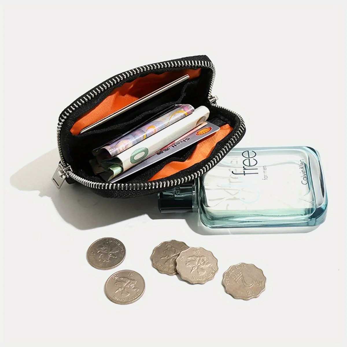 Slim-style waterproof nyl small wallet mti-functial card holder keychain wens coin purse Y251213