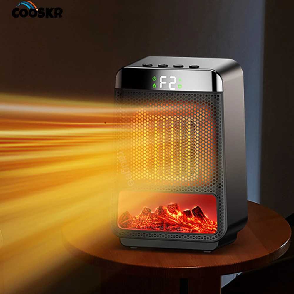 Hot Air Blower Electric Heater Portable Desktop PTC Ceramic Heating Fan Warm Air Blower for Household Office Mini Space Heater Y251213