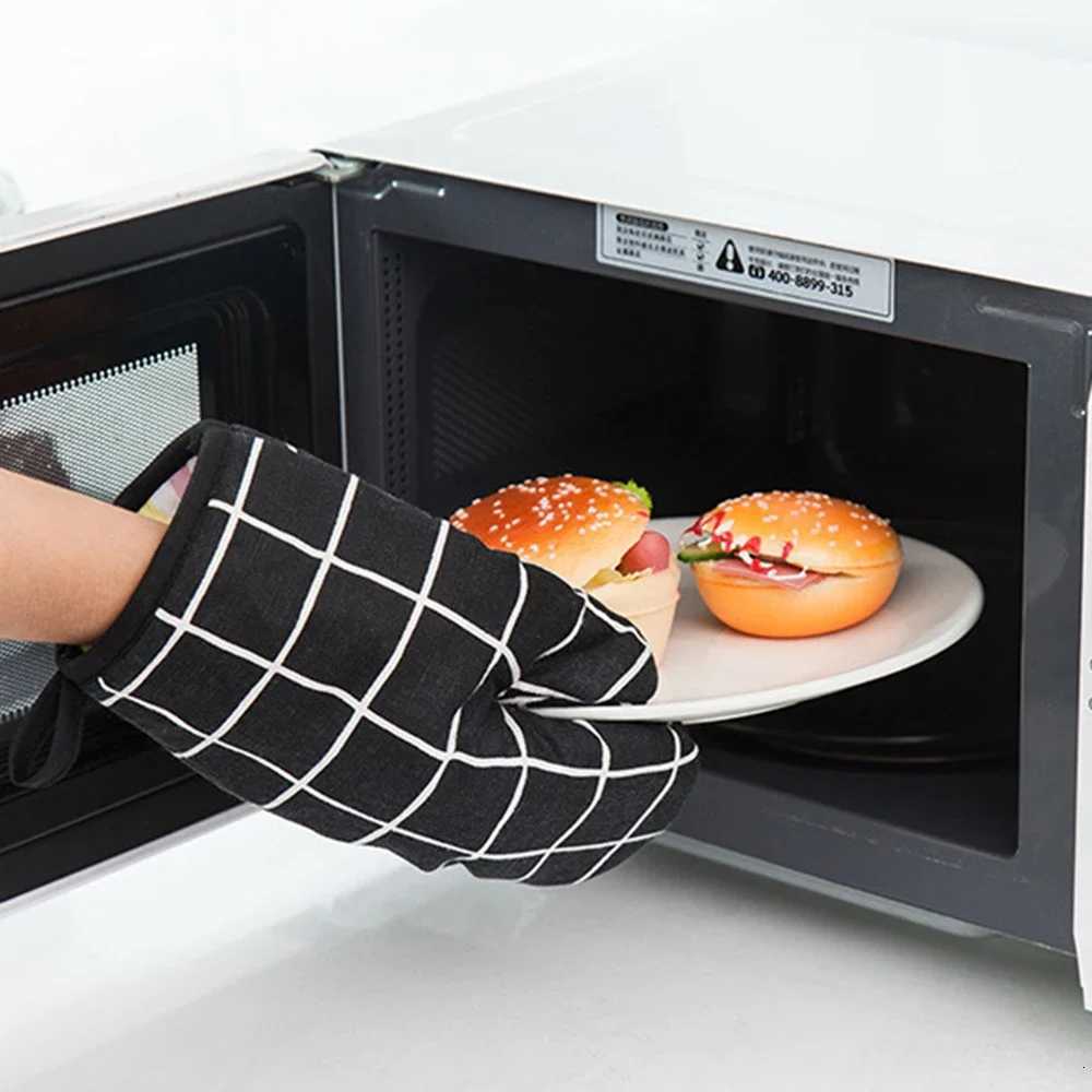 Oven Gloves Heat Resistant Kitchen Baking Gloves Microwave Oven Gloves High Temperature Resistant And Insated Gloves H251212