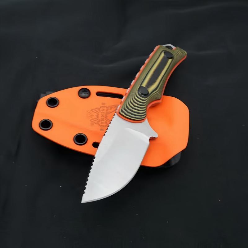 15017 Knife with Kydex Sheath, Colorful G10 Handle, CNC High-End Process Handmade Convenient Pocket Sharp Cutting Tool, EDC Fixed Blade Straight Premi - view 4