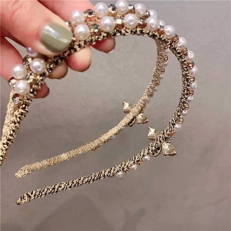 Cute Bee band Hair Hoop Pearl Designer Haiands for Wen Girls Crystal Rhinestone Band Casual Bridal Hair Accories Y251213