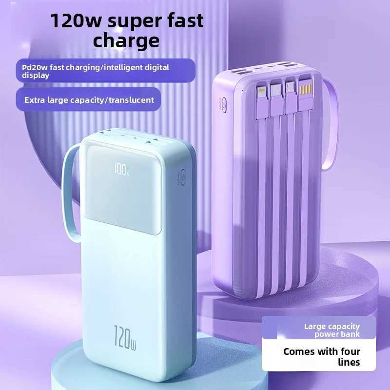 50000mAh New er Fast Charging with Cable Power Bank Large Capacity for IPhone H251213