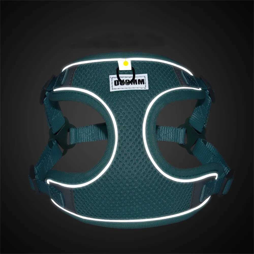 Mesh Breathable Pet Harness for Small Medium Dogs Outdoor Puppy Dog Harnesses and Leash for Walking Pomeranian mascotas Supplies M251213