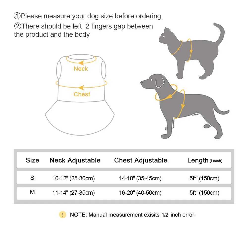 Cute Dog Cat Harness Leash Set Breathable Bowknot Puppy Kitten Vest Nylon Leashes For Small Medium Dogs Cats Pet Accessories Pug M251213