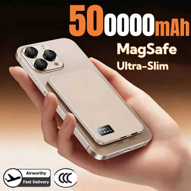 500000mAh Magnetic Power Bank Portable Wireless PD225W Fast Charging External Battery for iPhone NEW 2026 H251213