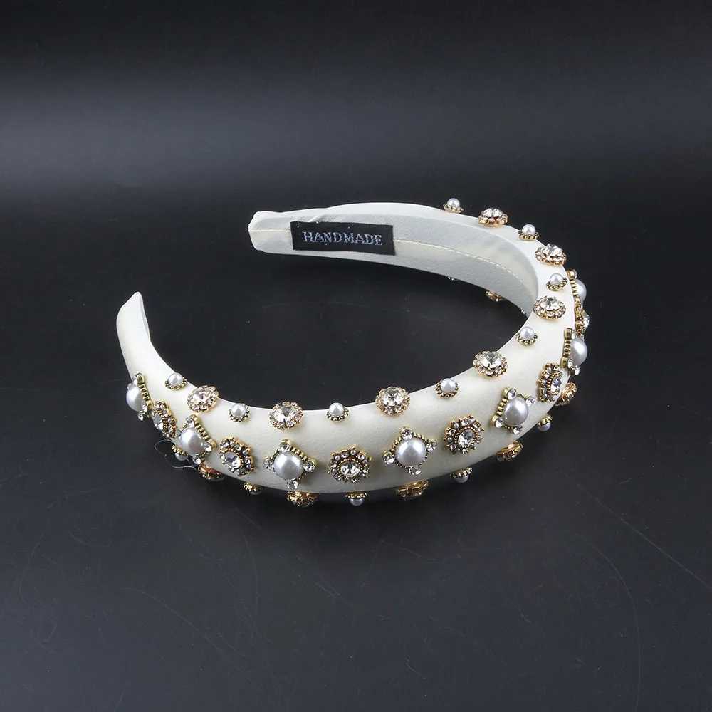 Baroque Padded Hair Bands Bridal Hair Accor Tunning High-Top Shiny Hair Accory Luxurious Hair Accories For The Ball 79 Y251213