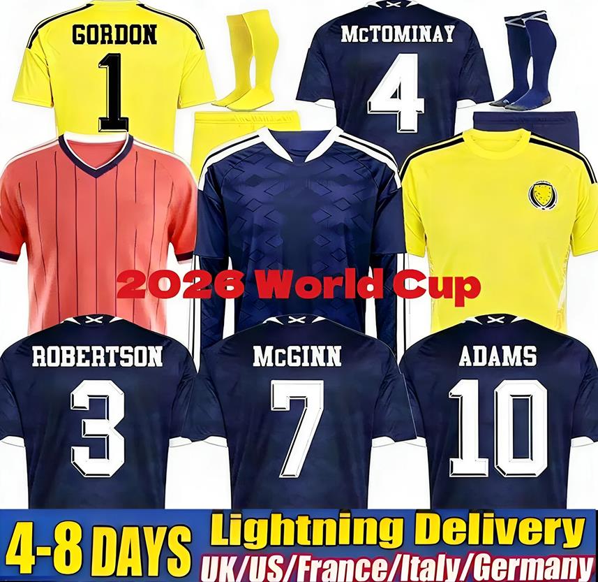 2025 ScotlandS Soccer Jerseys 2025 2026 ROBERTSON McTominay McGREGOR SHANKLAND MCGREGOR Football Shirt Homemaillot de Foot men kids kits unifrom pink WOMEN 150TH