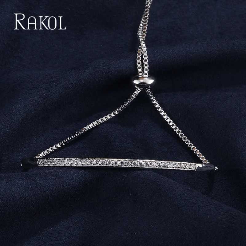RAKOL Fashion Cubic Zircon Adjustale s for Women Exquisite Party Wedding Jewelry M251213