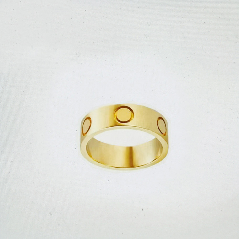 screw ring mens rings classic luxury designer jewelry women diamond Titanium steel Alloy Gold-Plated Gold Silver Rose Never fade Not allergic 4mm 5mm 6mm size 5-11