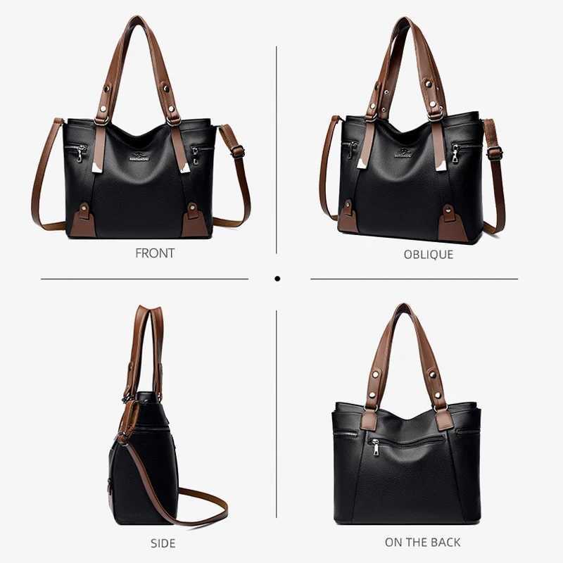 The new large-capacity handbag for ladies and mothers a fashionable single-shoulder crossbody bag is simple and versatileT251213