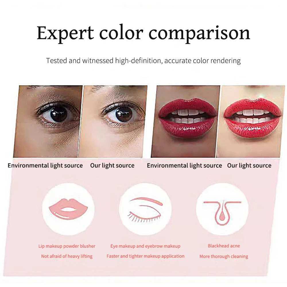 Vanity Lights USB Tricolor Light Foldable Makeup Mirror Bathroom Dressing Table Lighting Dimmable LED Vanity Light For BeautyT251213