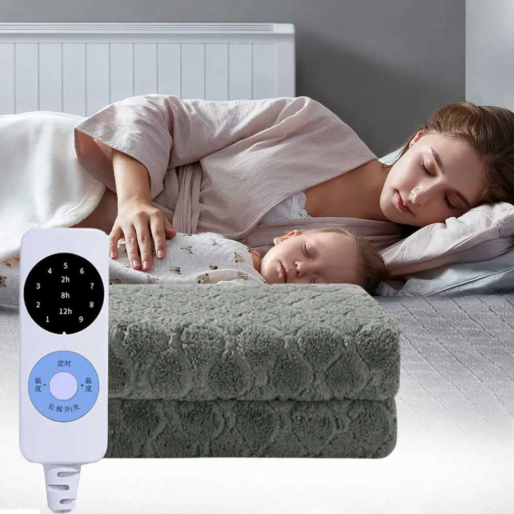 Velvet Intelligent Blanket Double Single Fleece Heated Blanket Soft Smart Electric Blanket Household Office Blanket Y251212