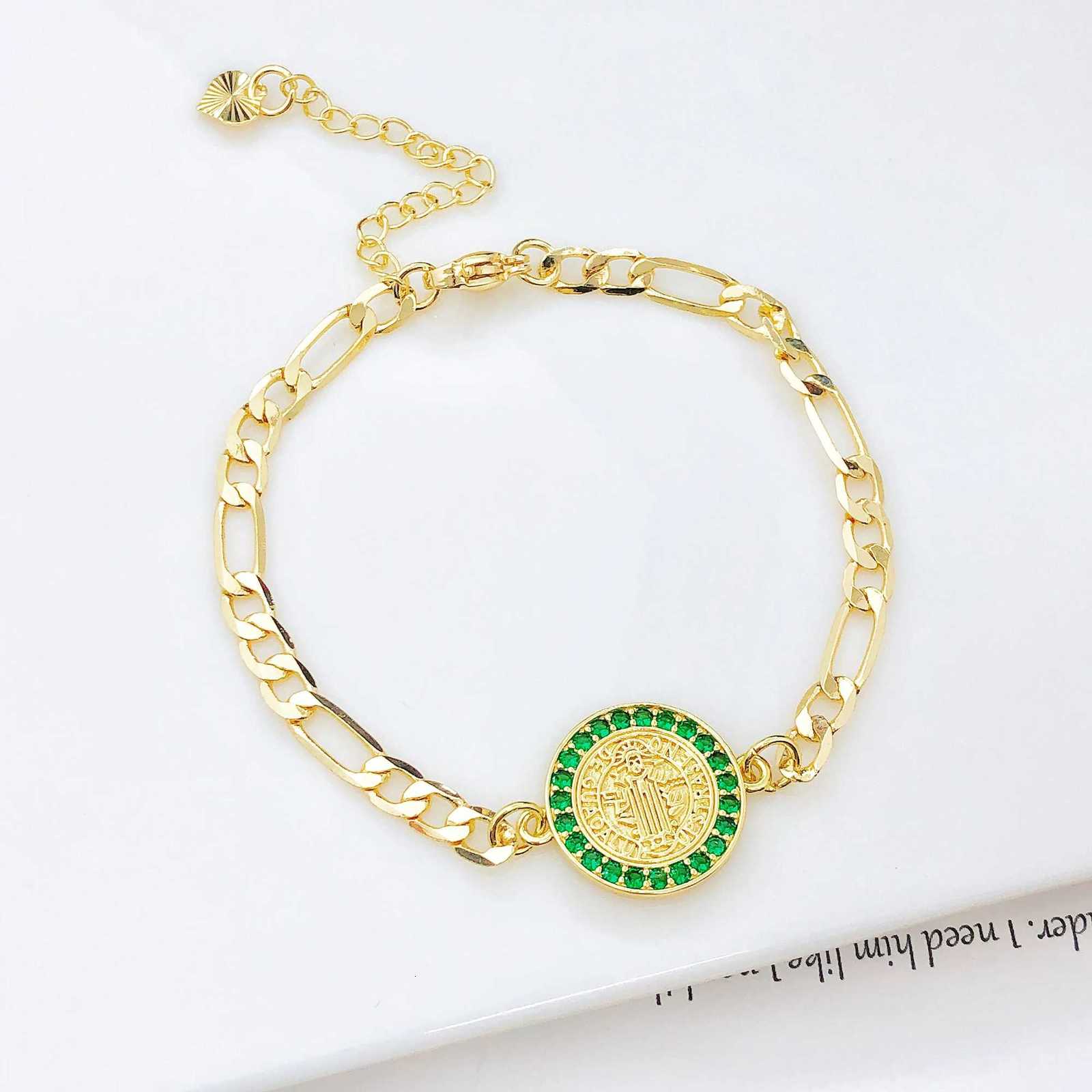 Fashion Men Women Religious Figure Adjustable High-Quality Party Gold-Plated Zircon Jewelry for Daily Wear M251213