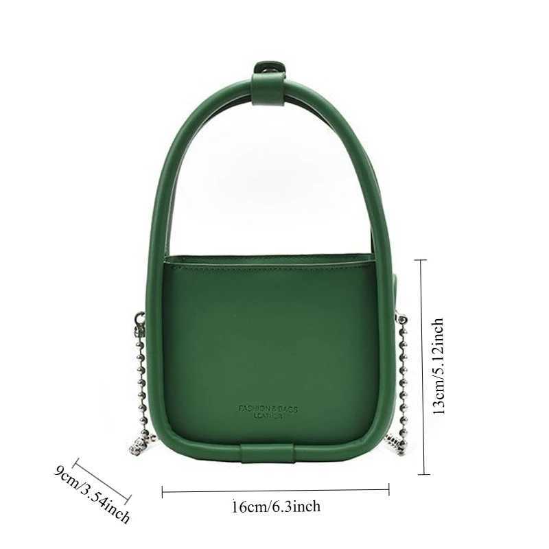 Fashion Green Top Handle bags for Women High-quality PU Crossbody Bags Designer Chain Wallet and Handbag Shoulder BagT251213