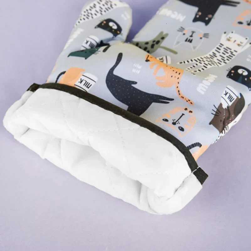 Heat Resistant Microwave Oven Mitts Gloves Anti Scald Insation Non Slip Kitchen Baking Tools H251212