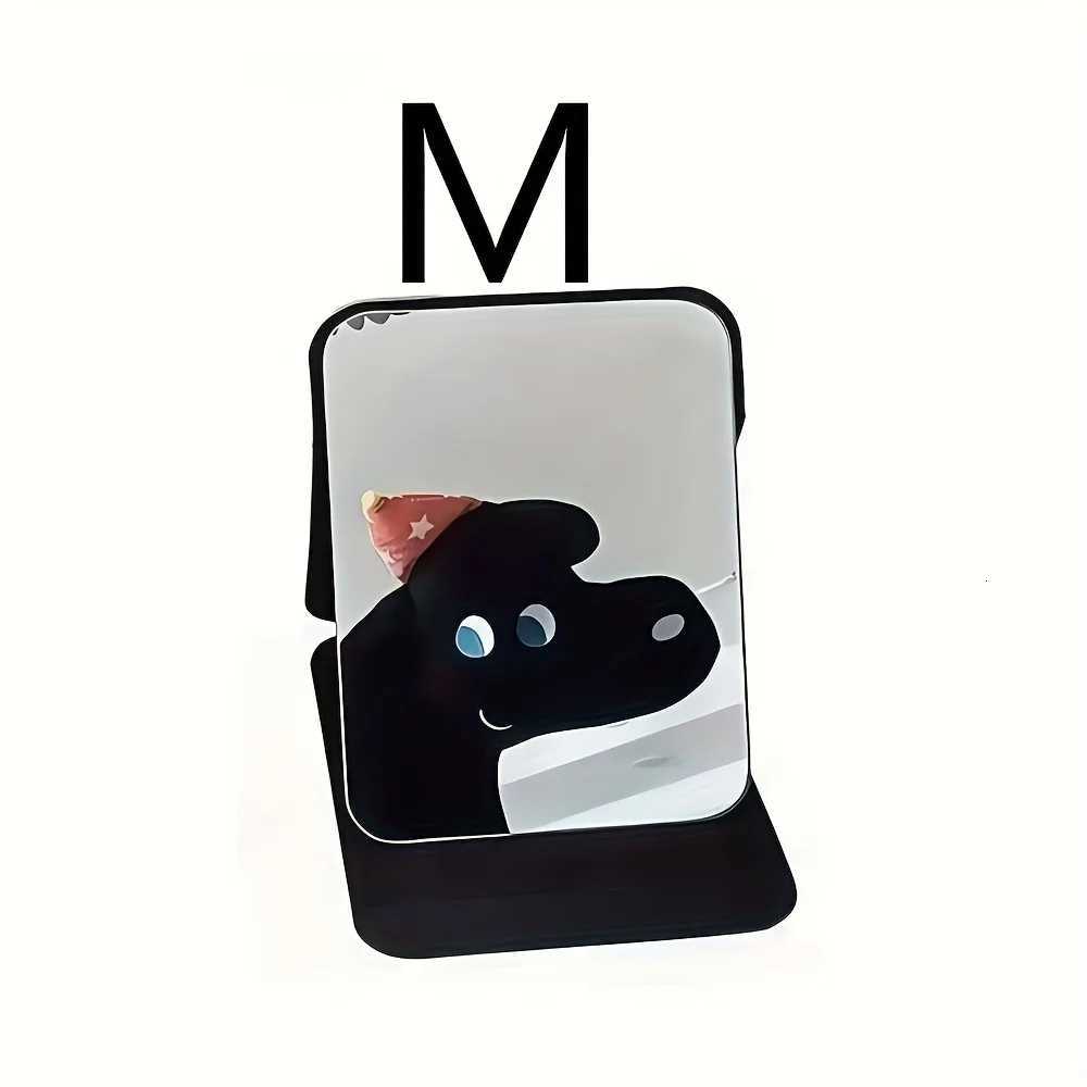 Portable Folding Makeup Mirror with FrameVisually Appealing Black Desktop Vanity Mirror for Dorm Office or Home UseT251213