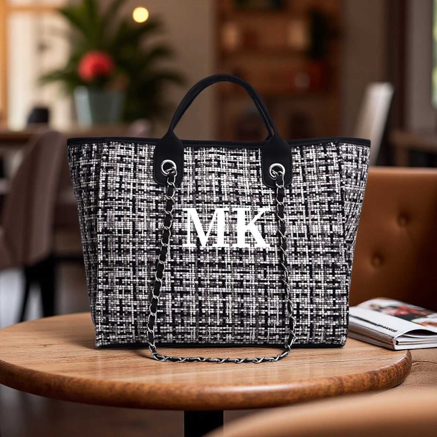 Handbag Women Personalized Gifts Woman Square Bags Halloween Canvas Handbag Purse University Bag Shoulder Fashion Shopping BagT251213