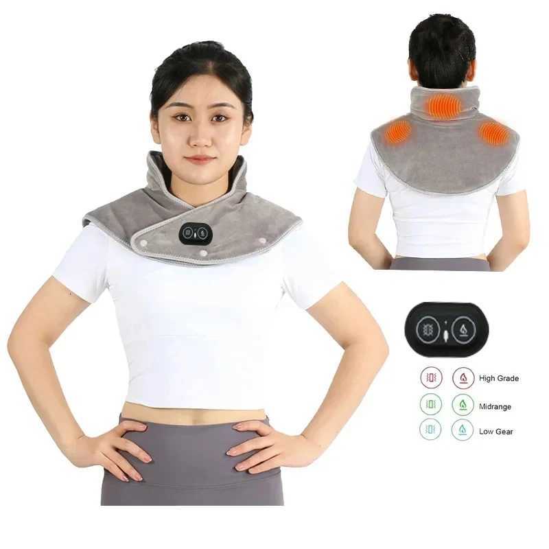 Electric Heating Pad Neck Shoulder Shawl Winter Rapid Heating Blanket Heated Massage Cape Pad Cervical Massager Relieve Fatigue Y251212