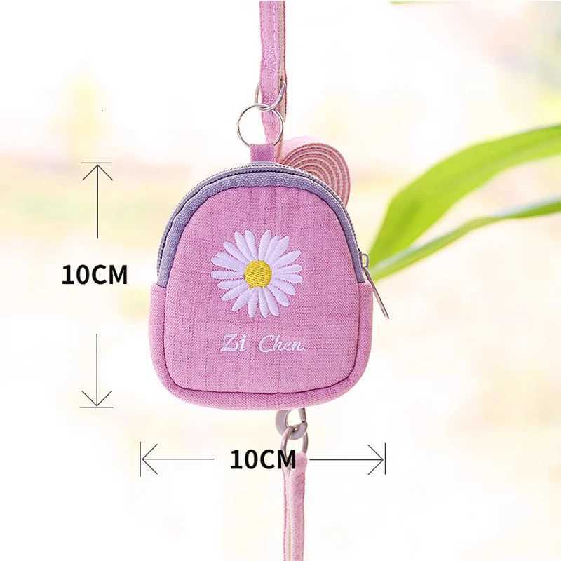Cute Small Dog Harness and Leash Set with Snack Hanging Bags No Pull Daisy Dog Vest Harness Soft Breathable Mesh Puppy Harness M251213